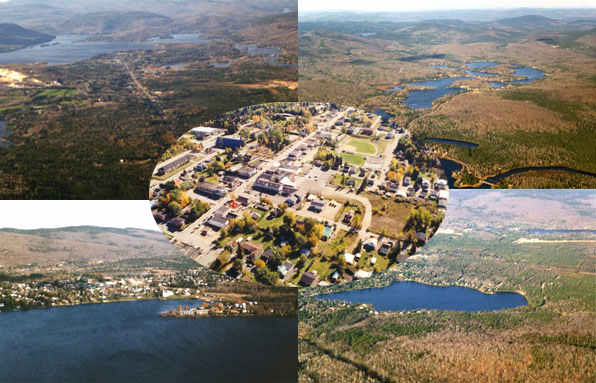 Aerial view of the village